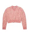 Acne Studios Off White Wool Blender Jumper In Pink