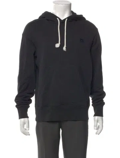 Pre-owned Acne Studios Mock Neck Long Sleeve Hoodie In Black