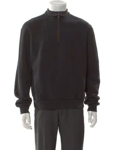 Pre-owned Acne Studios Mock Neck Long Sleeve Pullover In Black