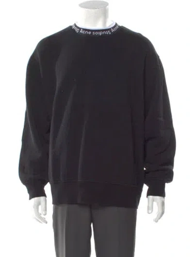 Pre-owned Acne Studios Mock Neck Long Sleeve Pullover In Blue