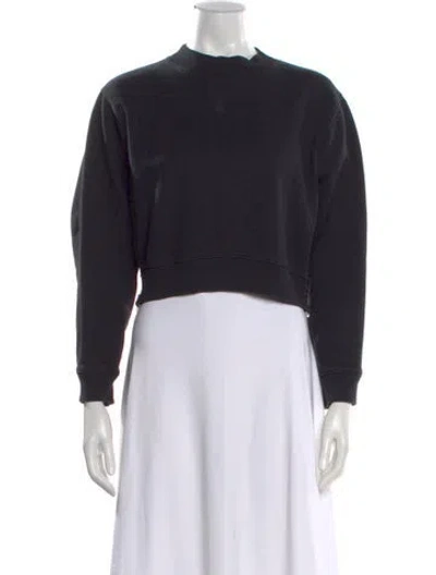 Pre-owned Acne Studios Mock Neck Long Sleeve Sweatshirt In Black