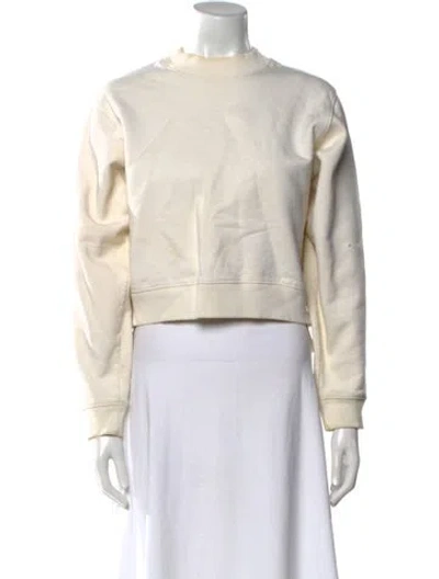 Pre-owned Acne Studios Mock Neck Long Sleeve Sweatshirt In Neutral
