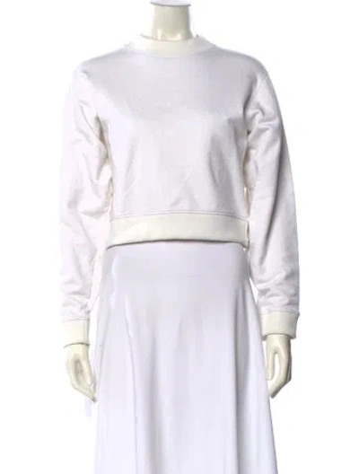 Pre-owned Acne Studios Mock Neck Long Sleeve Sweatshirt In Neutral