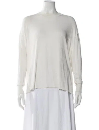 Pre-owned Acne Studios Mock Neck Long Sleeve Top In Neutral