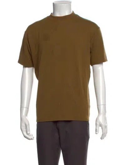 Pre-owned Acne Studios Mock Neck Short Sleeve T-shirt In Neutrals