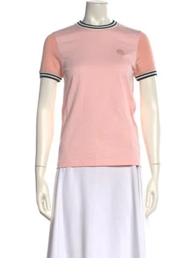 Pre-owned Acne Studios Mock Neck Short Sleeve T-shirt In Pink
