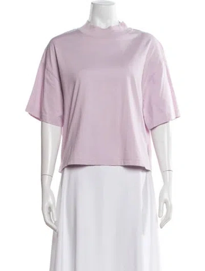 Pre-owned Acne Studios Mock Neck Short Sleeve T-shirt In Purple