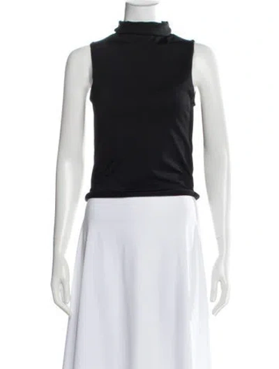 Pre-owned Acne Studios Mock Neck Sleeveless Top In Black