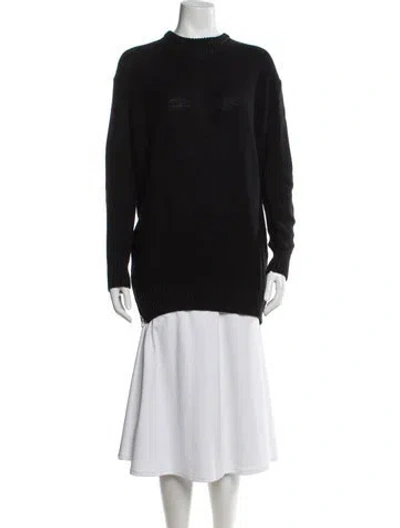 Pre-owned Acne Studios Mock Neck Sweater In Black