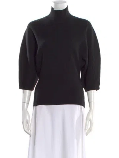 Pre-owned Acne Studios Mock Neck Sweater In Black