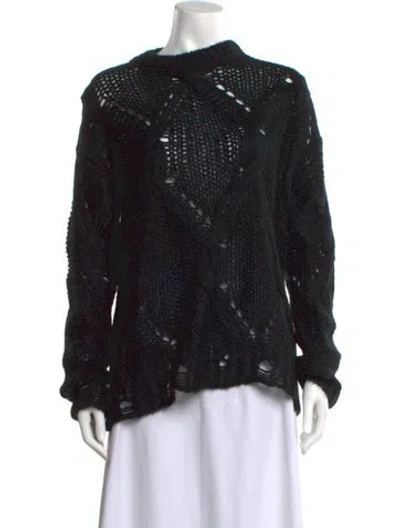 Pre-owned Acne Studios Mock Neck Sweater In Black
