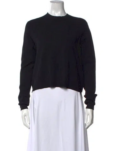 Pre-owned Acne Studios Mock Neck Sweater In Black