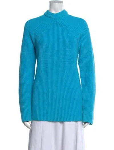 Pre-owned Acne Studios Mock Neck Sweater In Blue