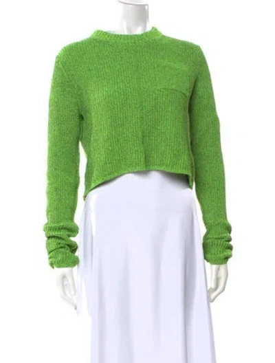 Pre-owned Acne Studios Mock Neck Sweater In Green