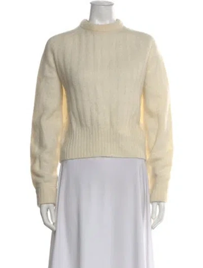Pre-owned Acne Studios Mock Neck Sweater In Neutral