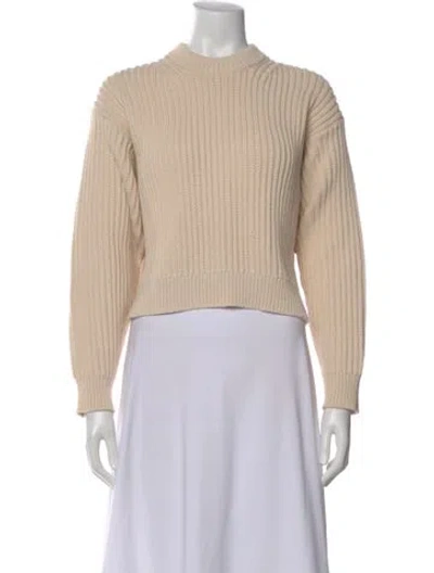 Pre-owned Acne Studios Mock Neck Sweater In Neutral