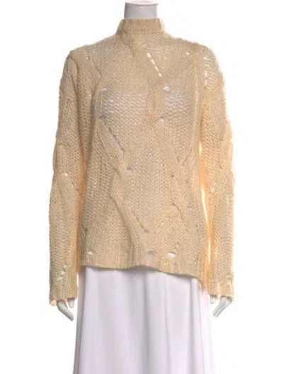 Pre-owned Acne Studios Mock Neck Sweater In Neutrals