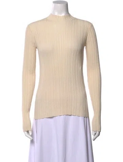 Pre-owned Acne Studios Mock Neck Sweater In Neutrals