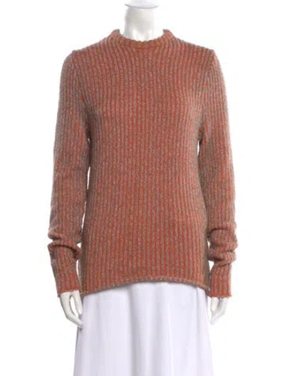 Pre-owned Acne Studios Mock Neck Sweater In Orange