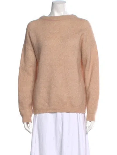 Pre-owned Acne Studios Mohair Bateau Neckline Sweater In Pink
