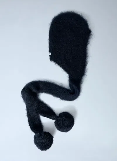 Acne Studios Mohair Beanie In Black