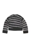 Acne Studios Mohair Blend Jumper In Dark Grey Melange/mult