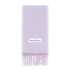 Acne Studios Mohair-blend Scarf In Purple