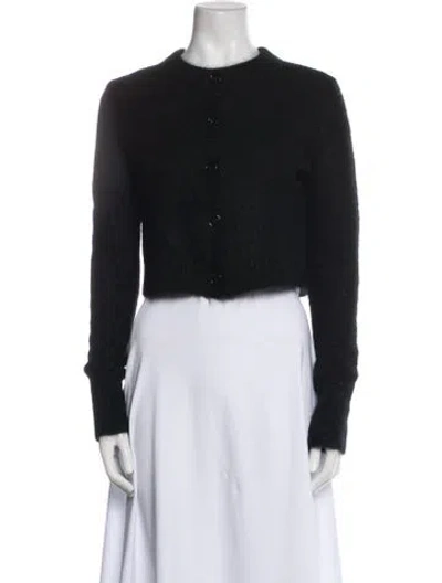 Pre-owned Acne Studios Mohair Bolero In Black