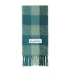 Acne Studios Mohair Check Scarf In Multi