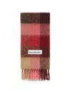 Acne Studios Mohair Check Scarf In Multi