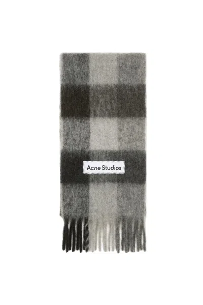 Acne Studios Mohair Checked Scarf