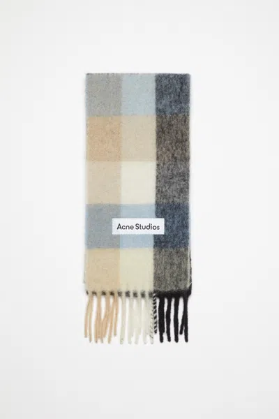 ACNE STUDIOS MOHAIR CHECKED SCARF