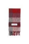 Acne Studios Mohair Checked Scarf In Multi