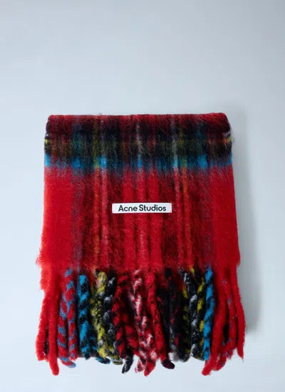 ACNE STUDIOS MOHAIR CHECKED SCARF