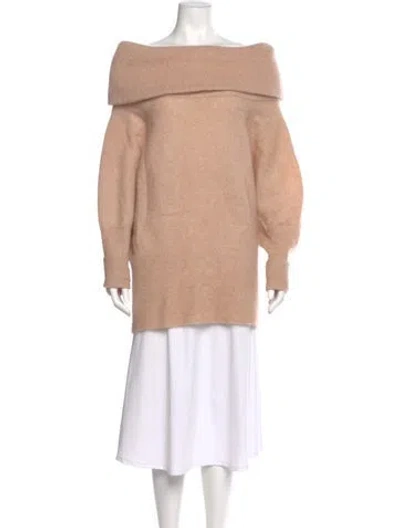 Pre-owned Acne Studios Mohair Cowl Neck Sweater In Neutral