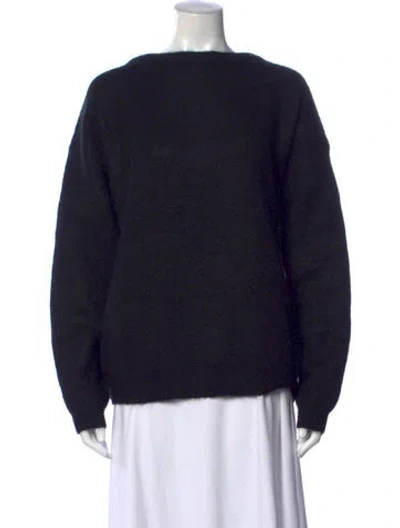 Pre-owned Acne Studios Mohair Crew Neck Sweater In Black