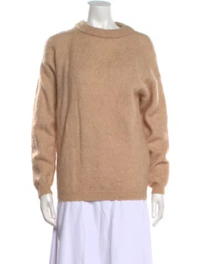 Pre-owned Acne Studios Mohair Crew Neck Sweater In Neutral