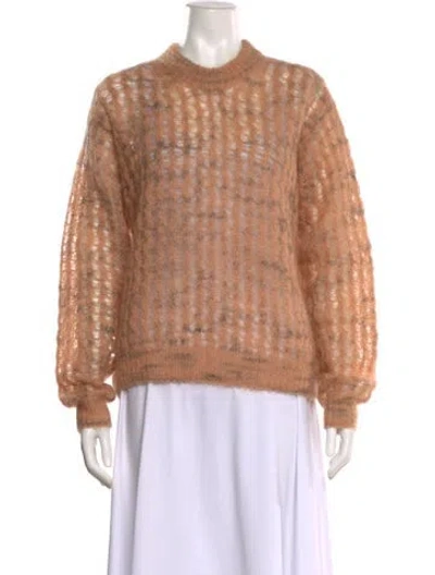 Pre-owned Acne Studios Mohair Crew Neck Sweater In Neutral
