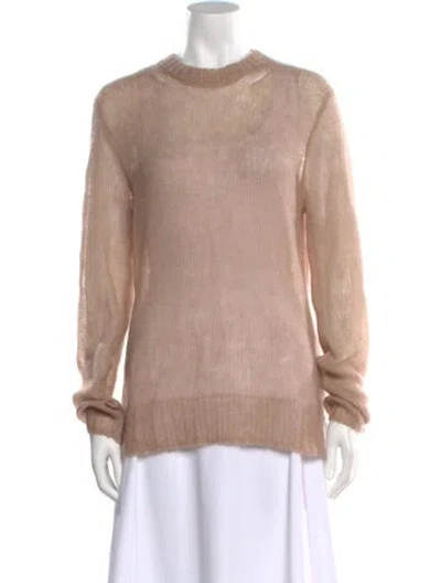 Pre-owned Acne Studios Mohair Crew Neck Sweater In Neutral
