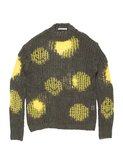 Acne Studios Mohair Jumper Grey/yellow
