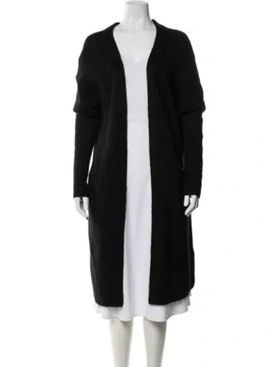 Pre-owned Acne Studios Mohair Open Front Sweater In Black