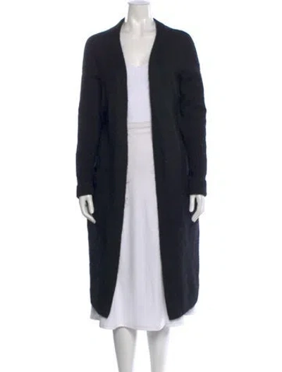 Pre-owned Acne Studios Mohair Open Front Sweater In Black