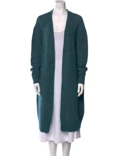 Pre-owned Acne Studios Mohair Open Front Sweater In Blue