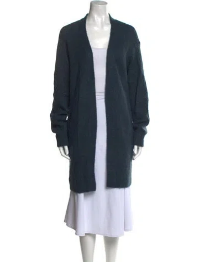 Pre-owned Acne Studios Mohair Open Front Sweater In Blue