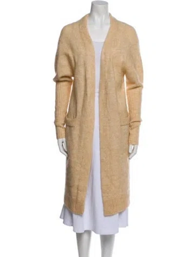 Pre-owned Acne Studios Mohair Open Front Sweater In Neutral