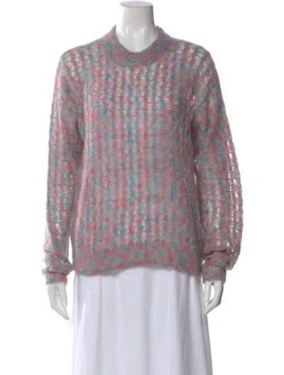 Pre-owned Acne Studios Mohair Patterned Sweater In Multi