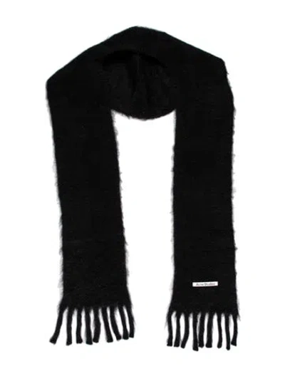 Pre-owned Acne Studios Mohair Scarf In Black