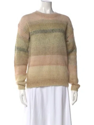 Pre-owned Acne Studios Mohair Striped Sweater In Neutrals