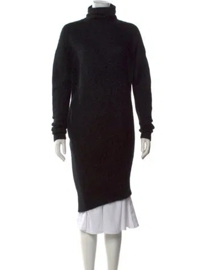 Pre-owned Acne Studios Mohair Turtleneck Sweater In Black