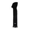 Acne Studios Mohair  Wool Scarf In Black